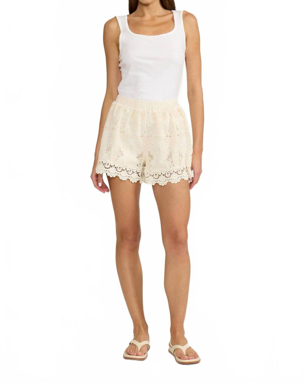 NEW LUCY PARIS chessie short in cream